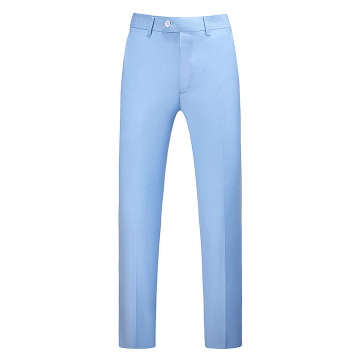 Herren nan schlanke Premium-Bügelfaltenhose mit Stretchbund und knitterarmem Gewebe Drune