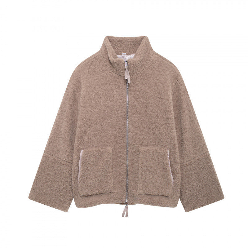 Damen Flauschige Teddyjacke Drune