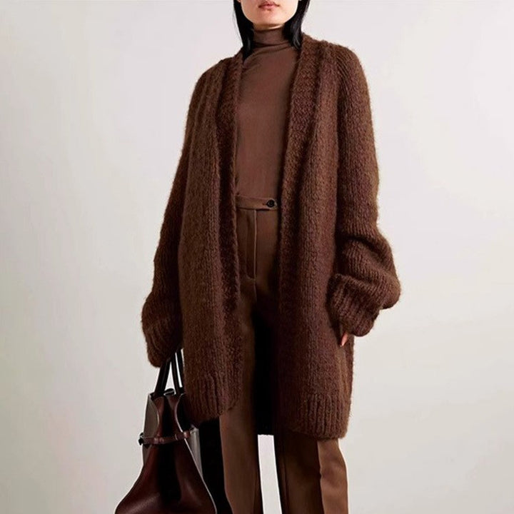 Damen Kuscheliger Oversize-Strickcardigan Drune