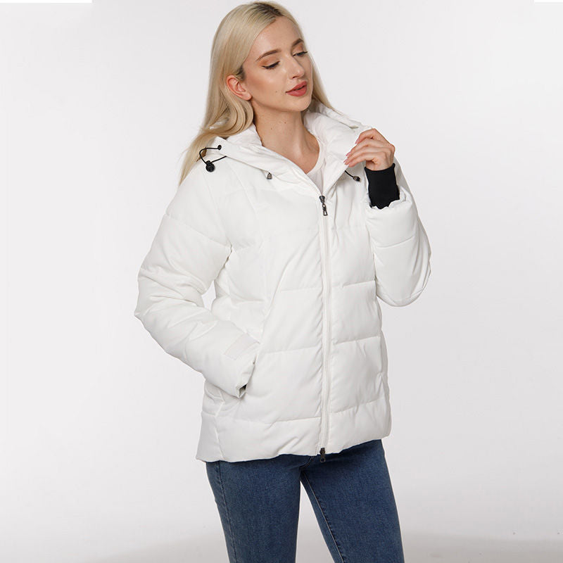 Damen gesteppte Winterjacke mit wasserabweisendem Außenmaterial und weichem Innenfutter Drune