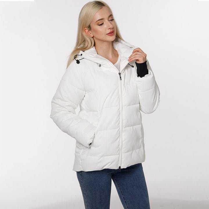Damen gesteppte Winterjacke mit wasserabweisendem Außenmaterial und weichem Innenfutter Drune