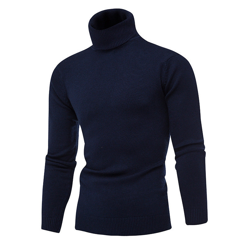 Herren Rollkragenpullover aus feiner Baumwolle mit figurbetontem Schnitt Drune