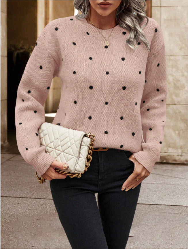 Damen Pullover mit verspieltem Muster und komfortablem Schnitt Drune