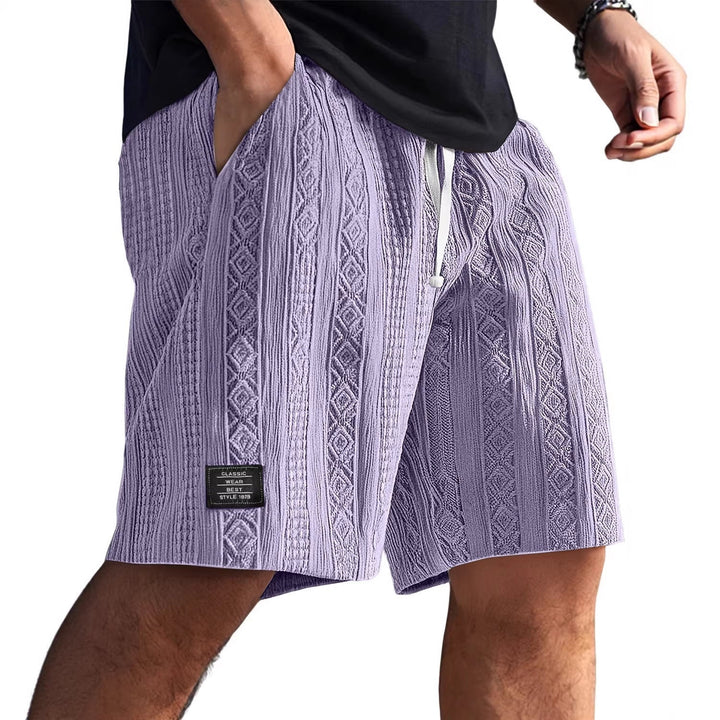 Herren Stilvolle Freizeithosen im lässigen Strickdesign Drune