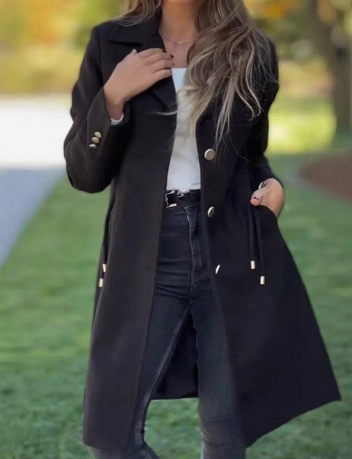 Damen modische Übergangsjacke mit italienischem Schnitt und eleganten Details Drune
