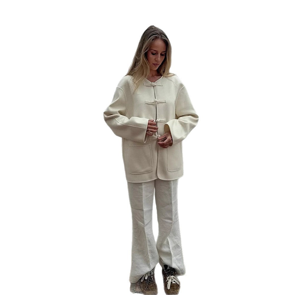 Damen innovative Wolljacke Drune