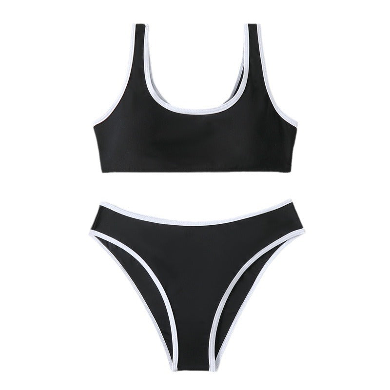 Damen Bikini-Set mit sportlichem Schnitt und kontrastierenden Akzenten Drune