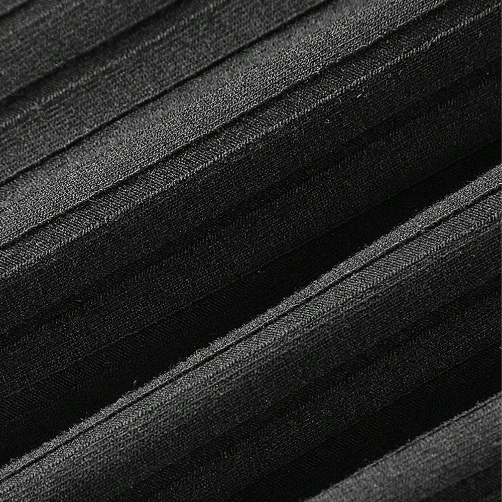Damen Ripp-Panel-Hose mit hohem Bund und seitlichem Kordelzug Drune