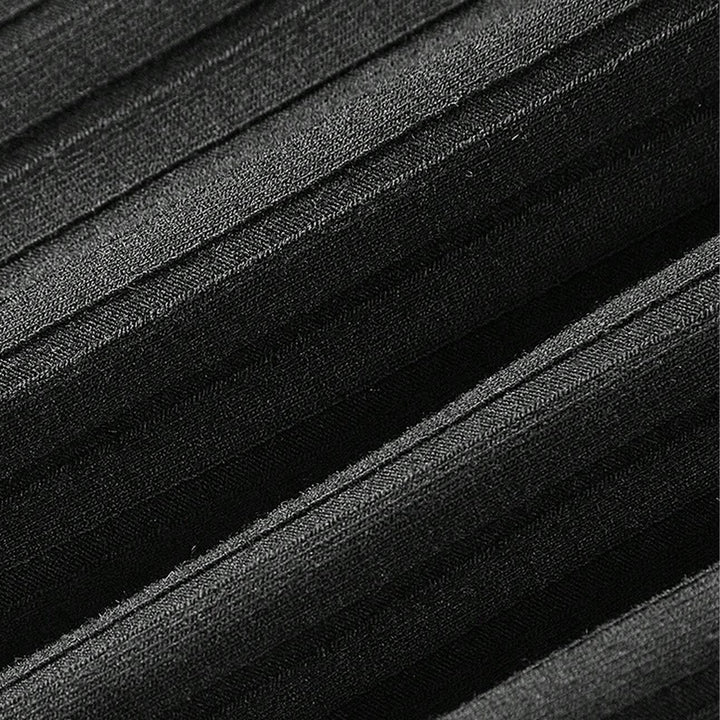 Damen Ripp-Panel-Hose mit hohem Bund und seitlichem Kordelzug Drune