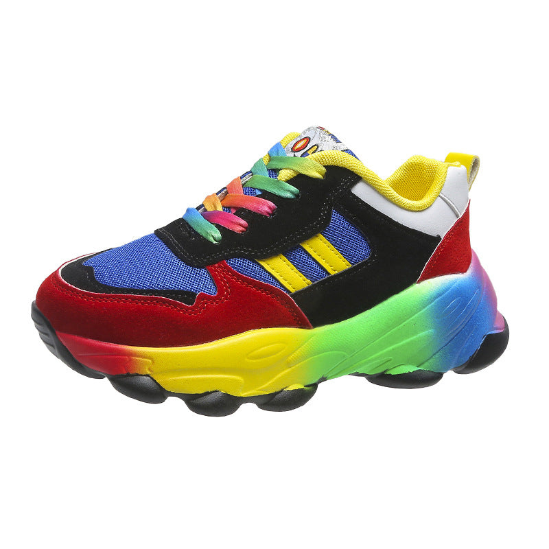 Damen Sportliche Sneakers mit farbenfrohen Akzenten und rutschfester Sohle Drune