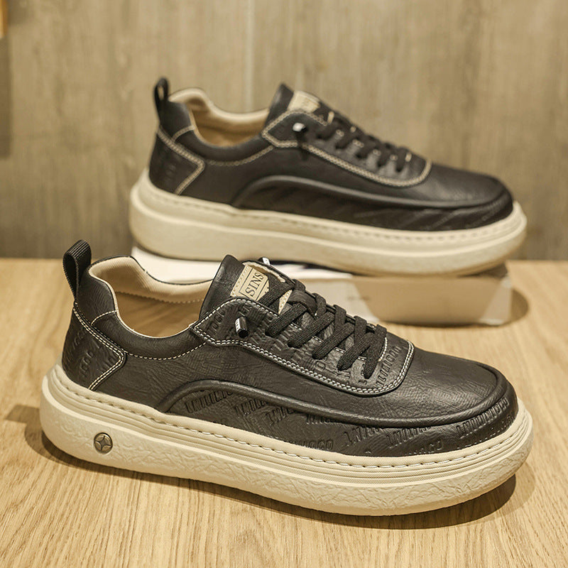 Damen Komfortable Sneakers aus hochwertigem Leder mit dämpfender Laufsohle Drune