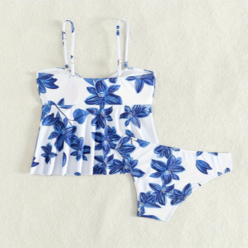 Damen Tankini-Set mit floralem Design und verstellbaren Trägern Drune