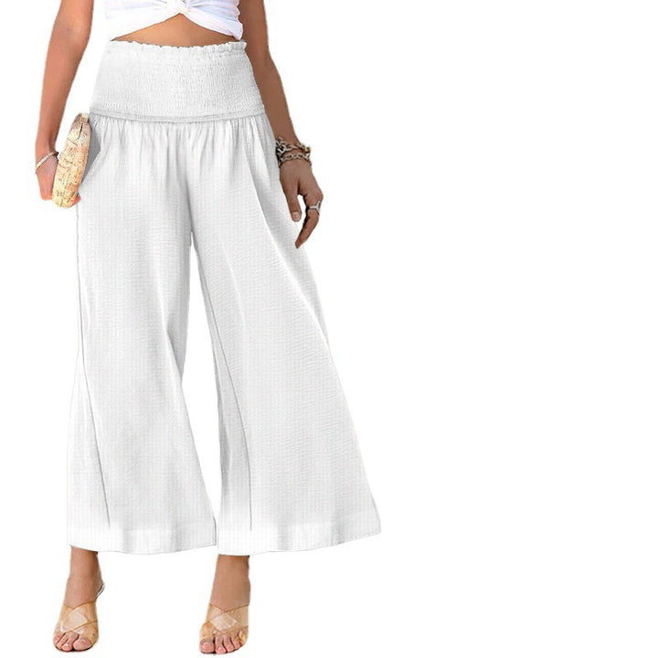 Damen Weite Sommerhose mit elastischem Bund Drune