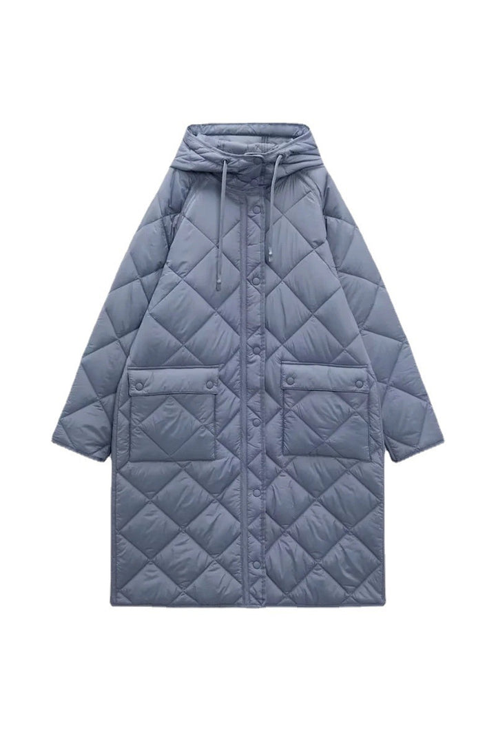 Damen gesteppte Übergangsjacke mit Kapuze und praktischen Taschen Drune 1759483144