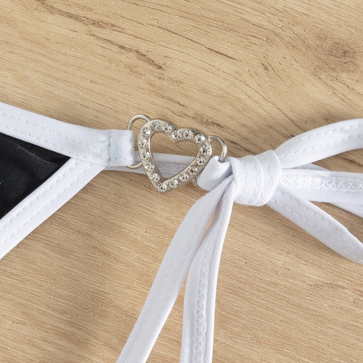 Damen Triangel-Bikini mit Charme-Detaillierung Drune