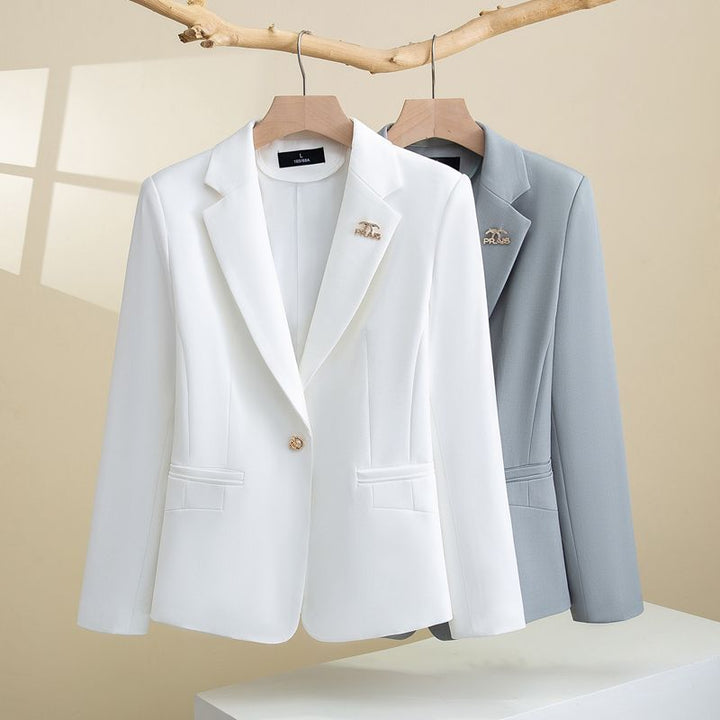 Damen Eleganter Blazer mit strukturiertem Design und schmaler Passform Drune