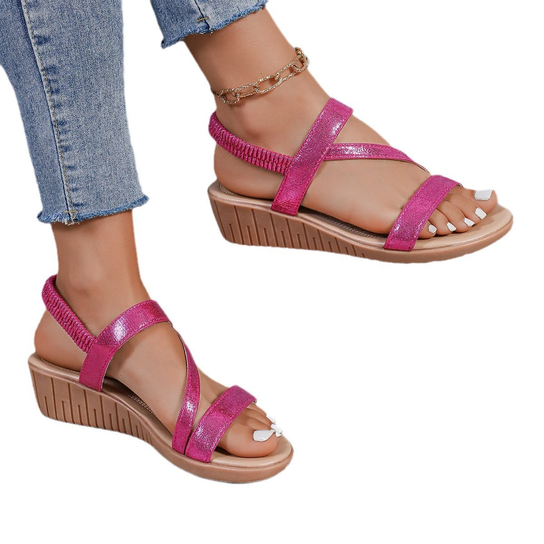 Damen modische Sandalen mit einzigartigem geflochtenem Riemendesign und hochwertiger Sohle Drune