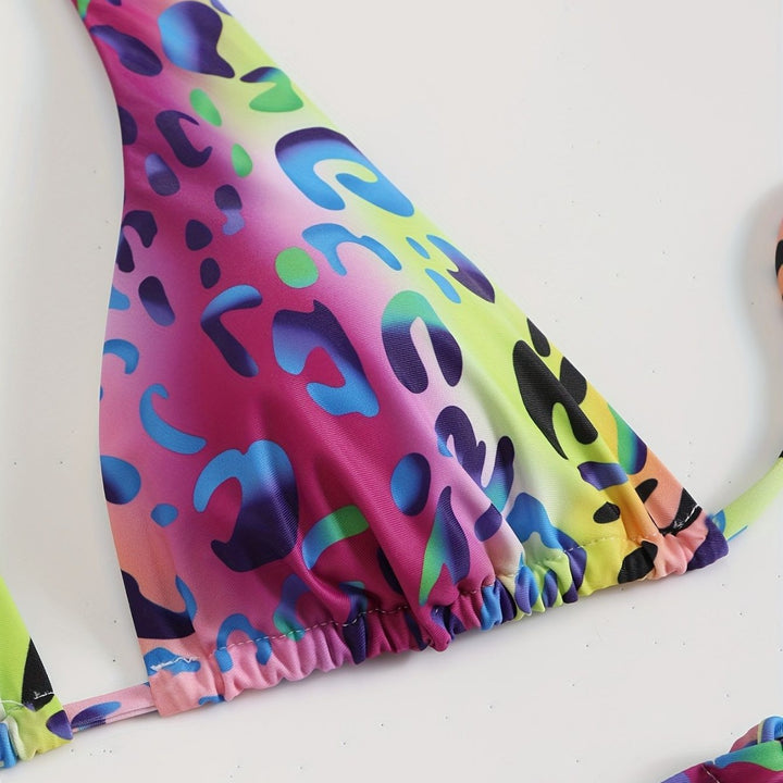 Damen Triangel-Bikini mit verspielten Schleifen Drune