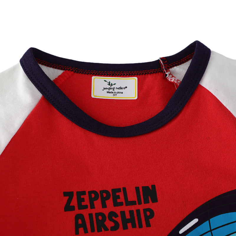 Jungen T-Shirt mit Zeppelindruck Drune