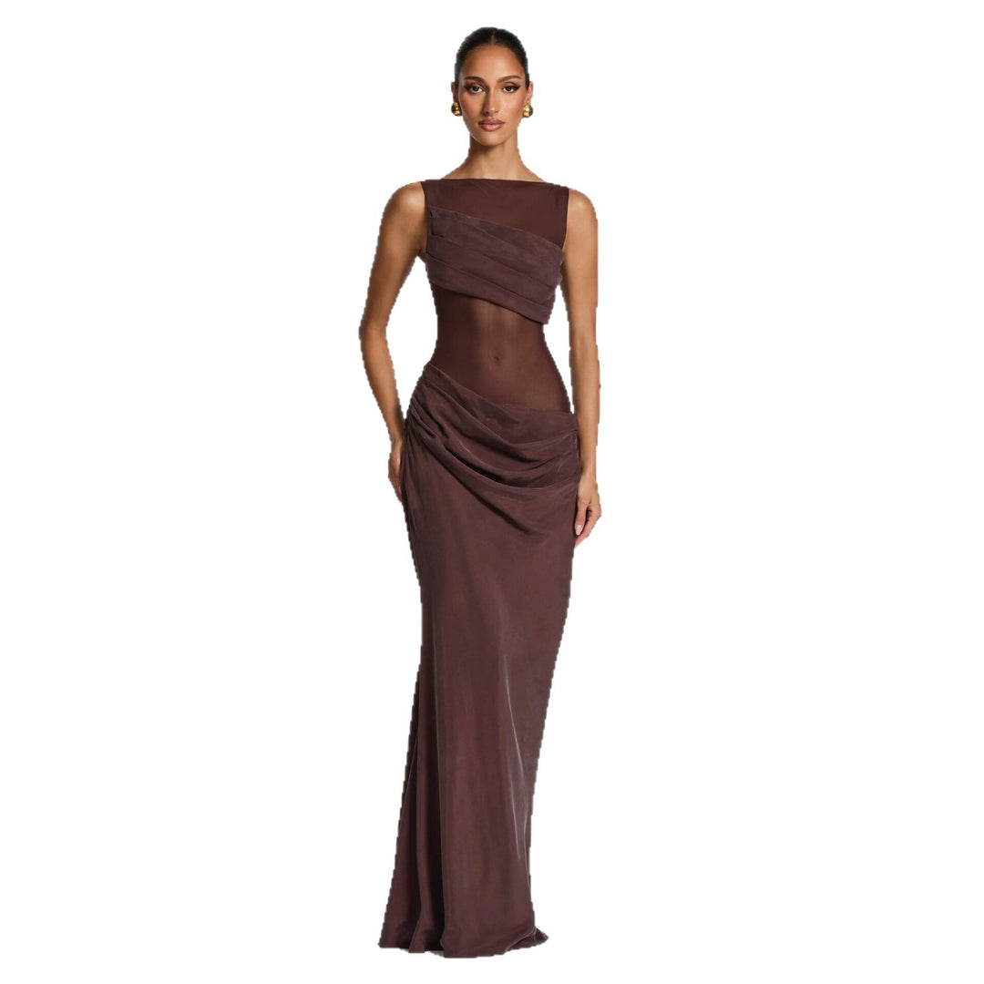 Damen Körperbetontes Abendkleid mit raffinierten Drapierungen Drune