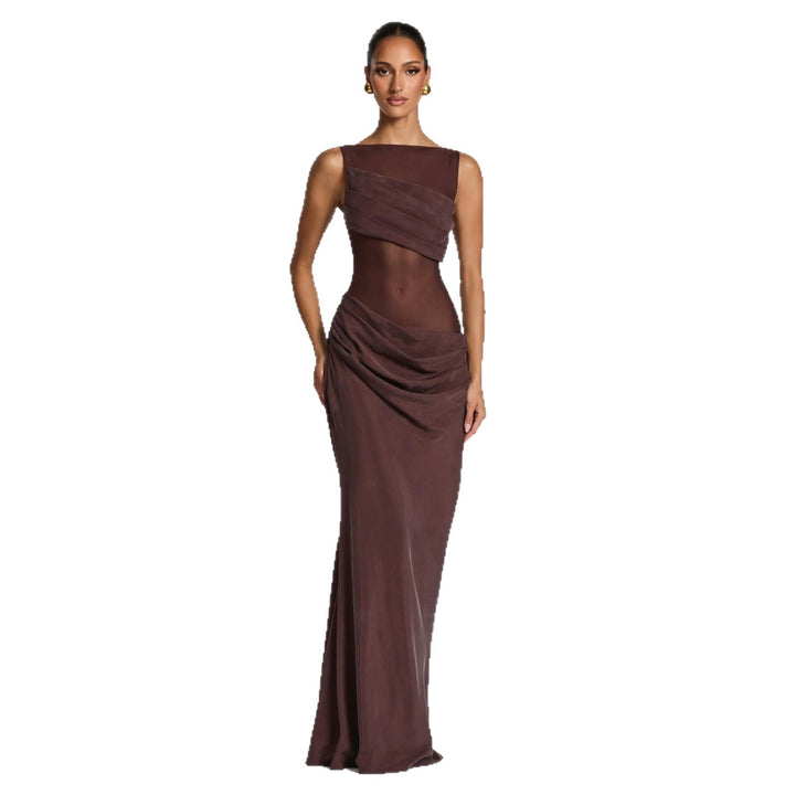 Damen Körperbetontes Abendkleid mit raffinierten Drapierungen Drune