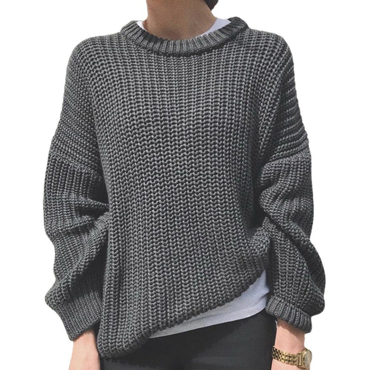 Damen oversized Strickpullover mit strukturierter Verarbeitung Drune