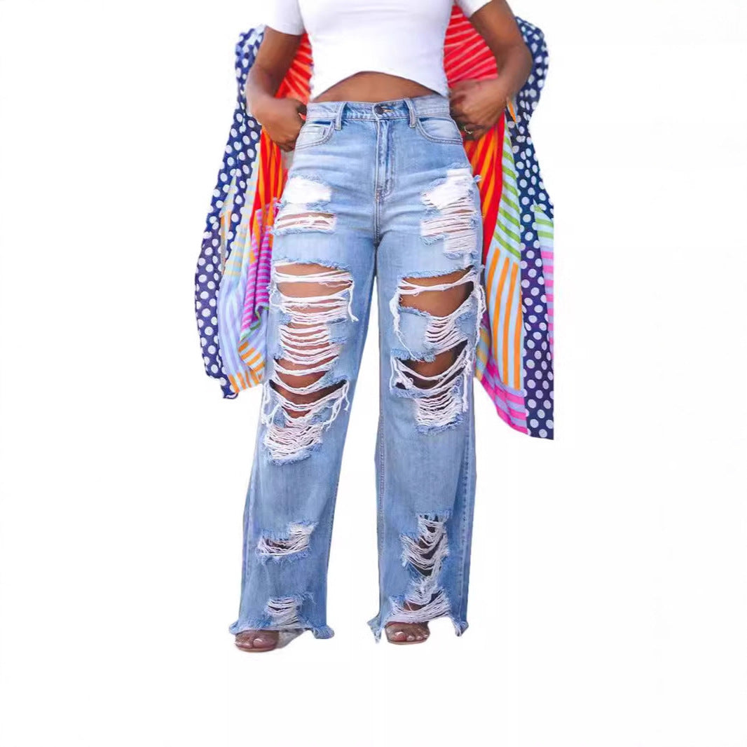 Drune | Denim Hole Lose Jeans