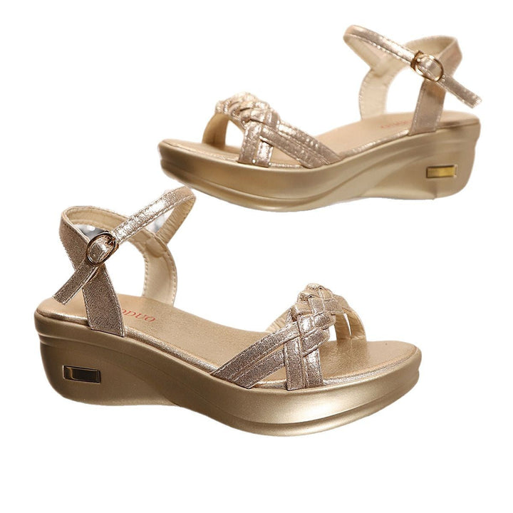 Damen Plateau Sandalen Drune