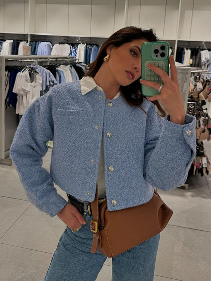 Damen Kurzjacke aus weichem Boucle Drune