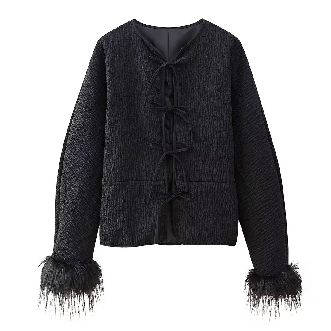 Damen modische Jacke mit einzigartigen Ärmeln Drune