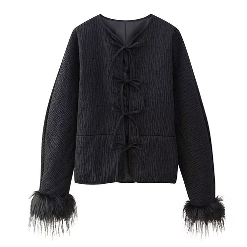 Damen modische Jacke mit einzigartigen Ärmeln Drune