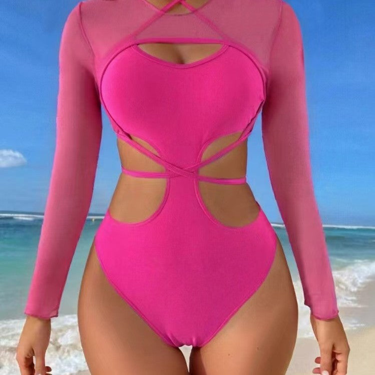 Damen Bikini-Set mit transparentem Oberteil und innovativem Schnitt Drune