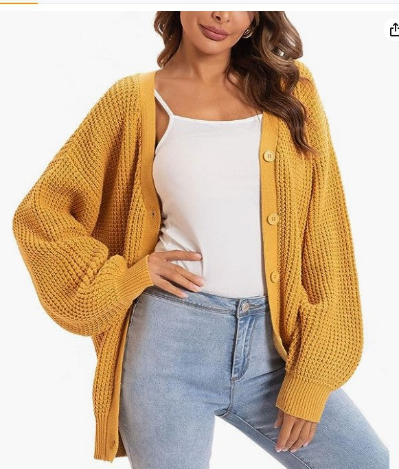Damen Grobstrick-Cardigan mit lässigem Schnitt Drune