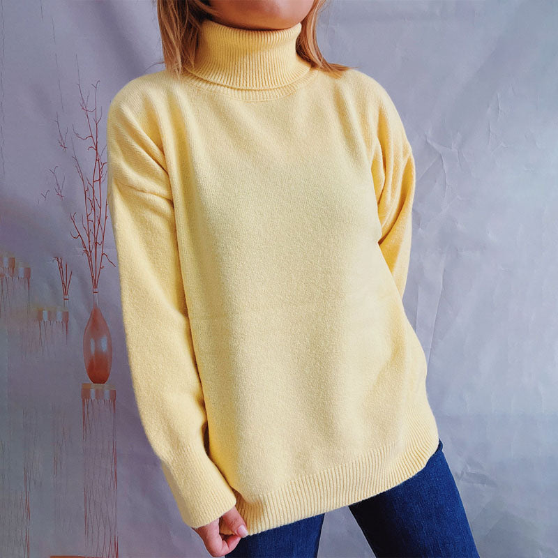 Drune | Weicher Pullover Aus Einfarbigem Strick