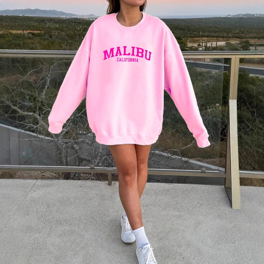 Damen Sweatshirt mit lässigem California-Logo und weichem Material Drune