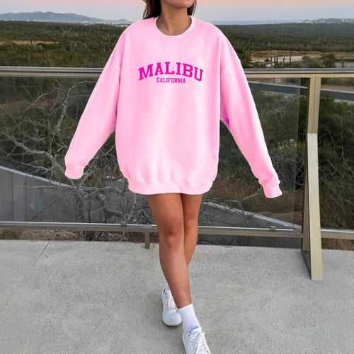 Damen Sweatshirt mit lässigem California-Logo und weichem Material Drune