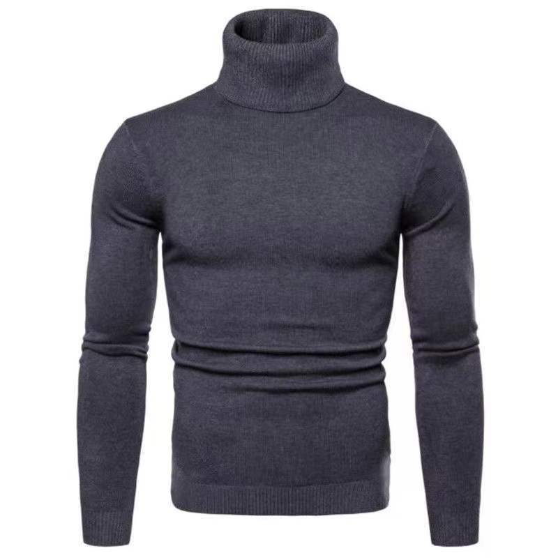Herren Rollkragenpullover aus feiner Baumwolle mit figurbetontem Schnitt Drune