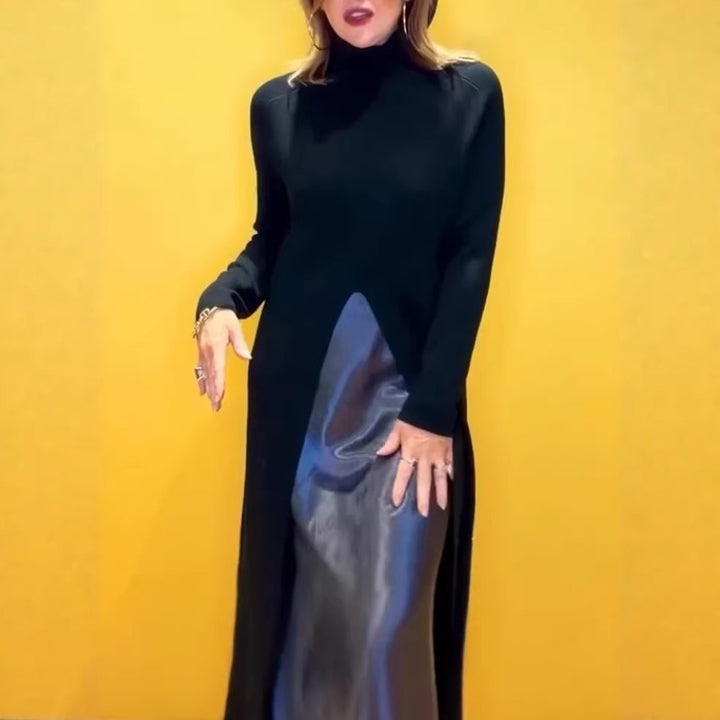 Damen Elegantes Maxi-Kleid mit raffiniertem Seitenschlitz Drune