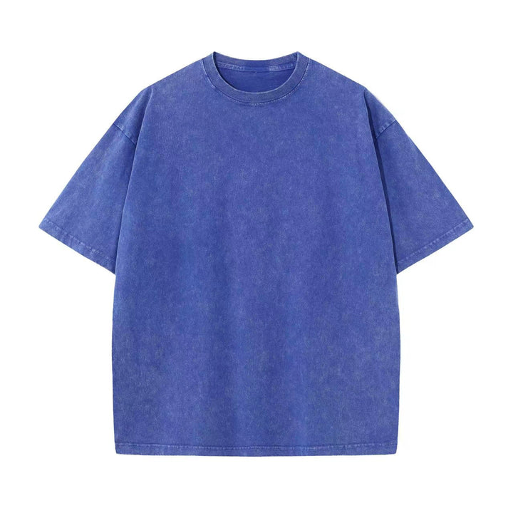 Damen Oversized Relaxed Fit Vintage Wasch T-Shirt Drune