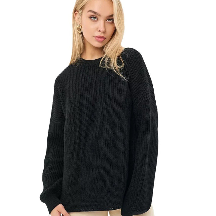 Damen Grobstrickpullover Drune