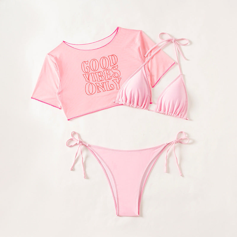 Damen Bikiniset mit lässigem Crop-Top Drune