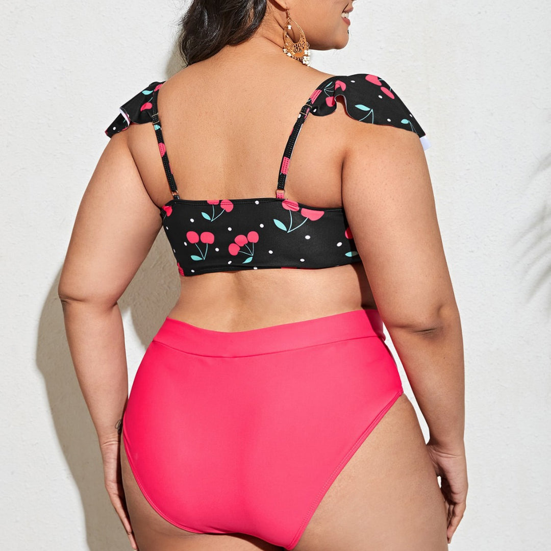 Damen Tankini-Set mit voluminösen Rüschendetails und hochwertigem Schnitt Drune