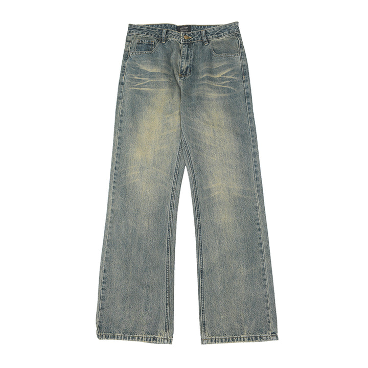 Damen weit geschnittene Jeans mit einzigartigem Vintage-Look Drune