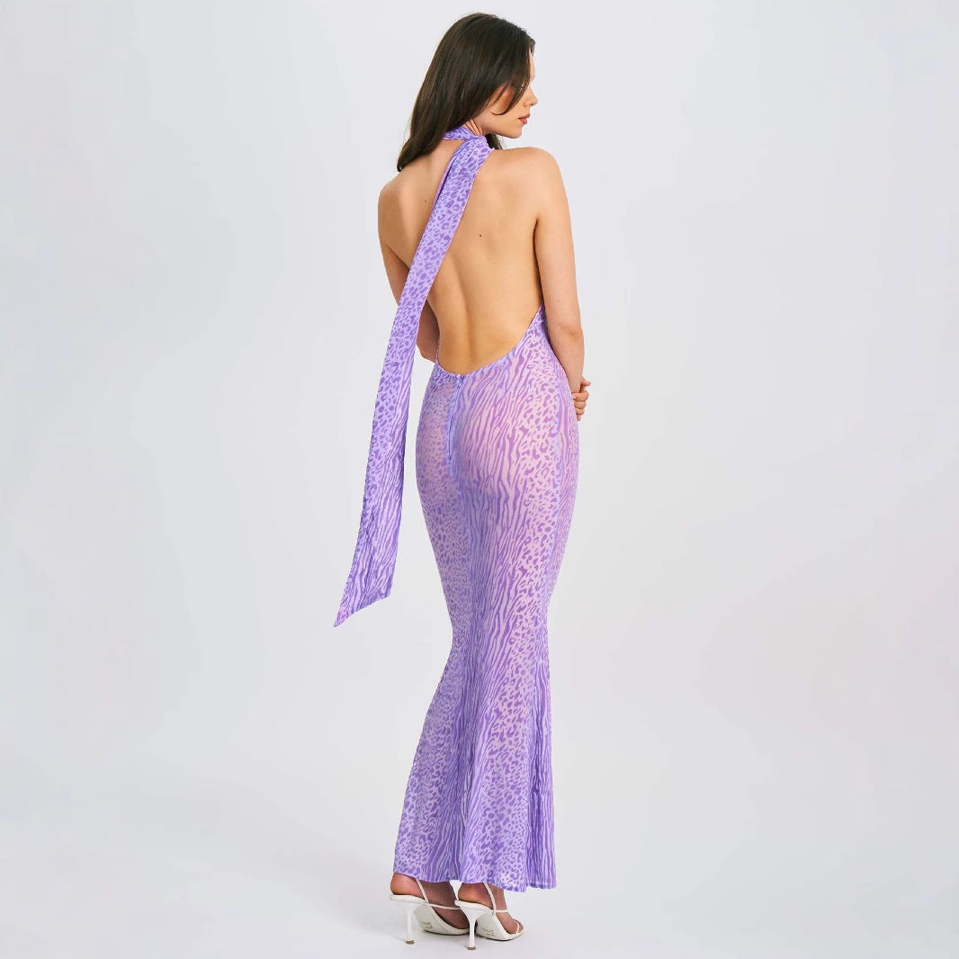 Damen Elegantes Wickelkleid mit asymmetrischem Hals und figurbetontem Schnitt Drune