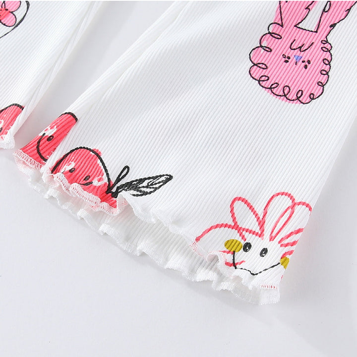 Mädchen Leggings mit buntem, verspieltem Motiv Drune