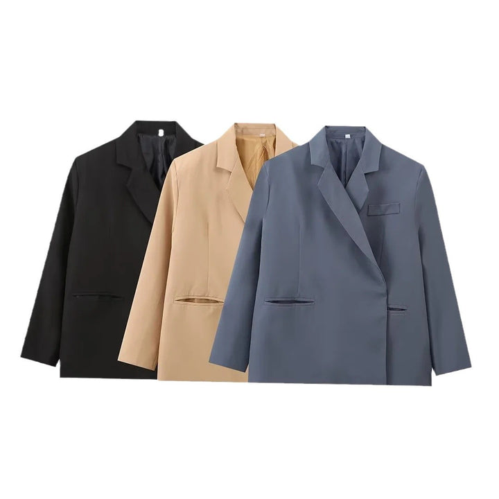 Damen elegante Blazerjacke im modernen Schnitt Drune