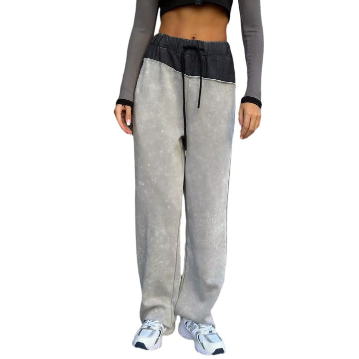 Damen Bequeme Freizeithose mit elastischem Bund und trendigem Design Drune