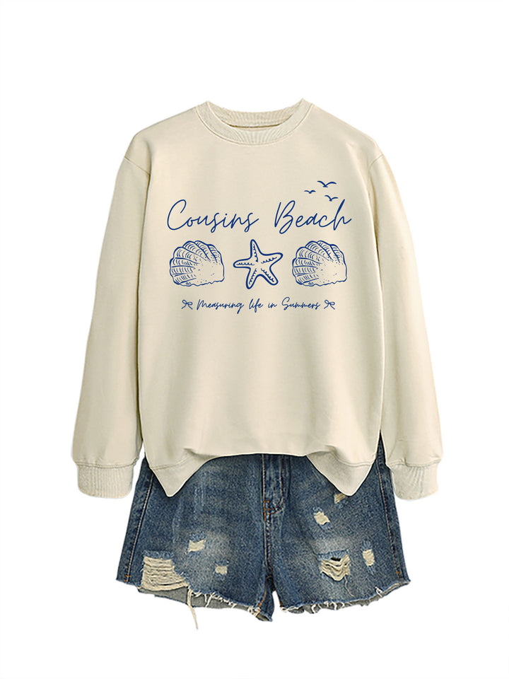 Damen Sweatshirt mit maritimem Motiv und bequemen Schnitt Drune
