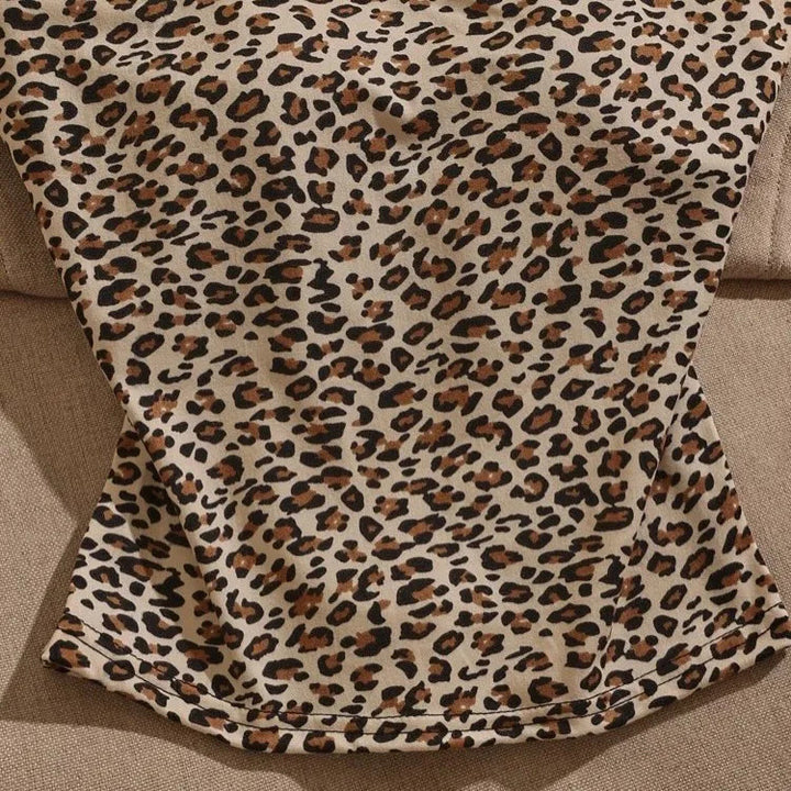 Damen Leichtes Oberteil mit Leopardenmuster Drune