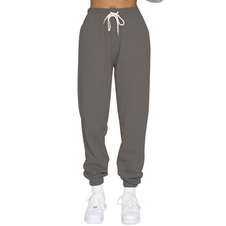 Damen Komfortable Jogginghose mit verstellbarem Bund und elastischen Bündchen Drune